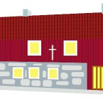 Yksityiskohta kyläkartasta: Leirikeskus